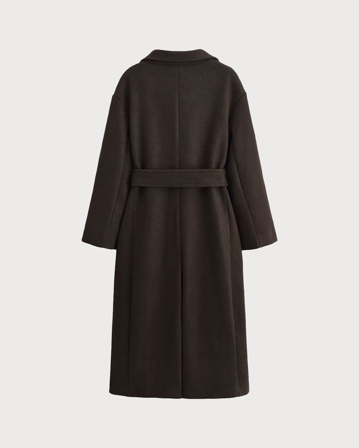Coffee Belted Pocket Trench Coat