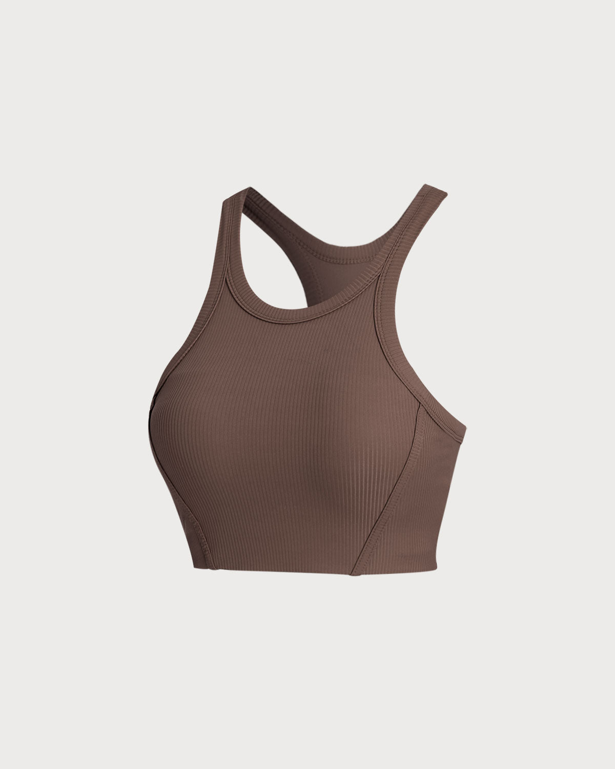 Brown I-back Yoga Tank Top